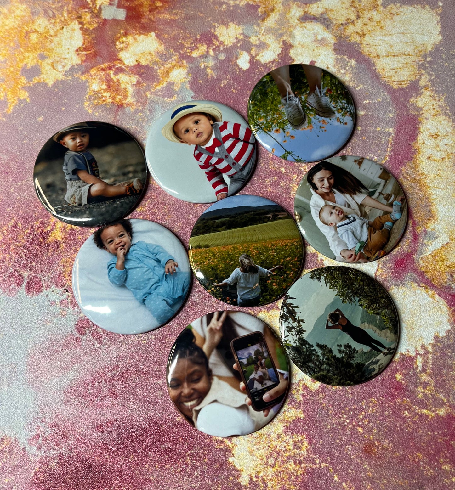 Custom round magnets