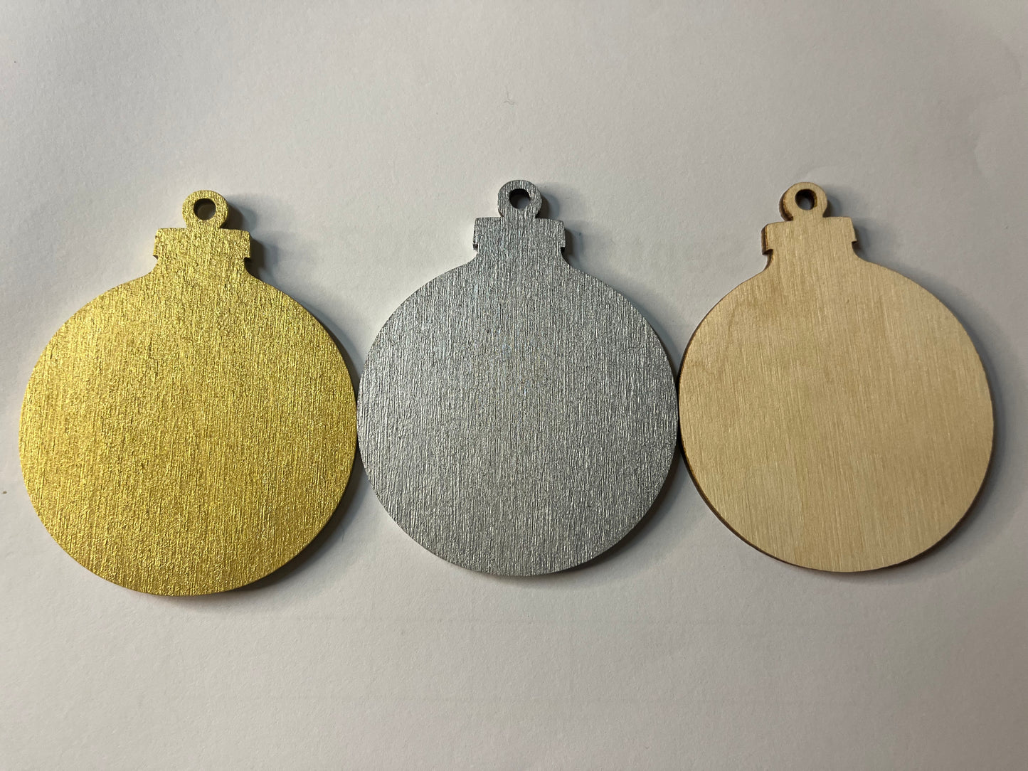Custom photo ornament. Wooden back