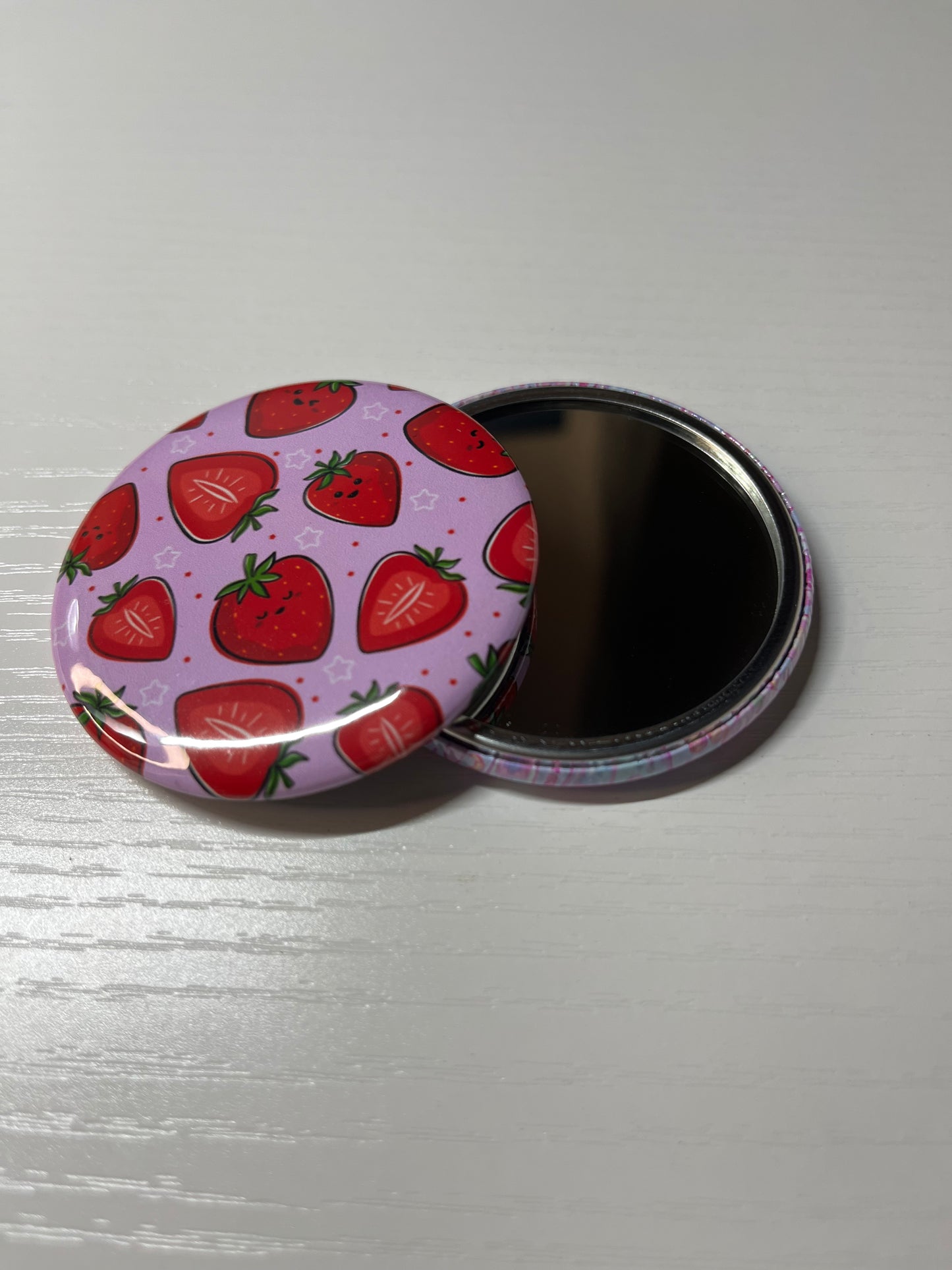 Strawberry 2.25" pocket mirror