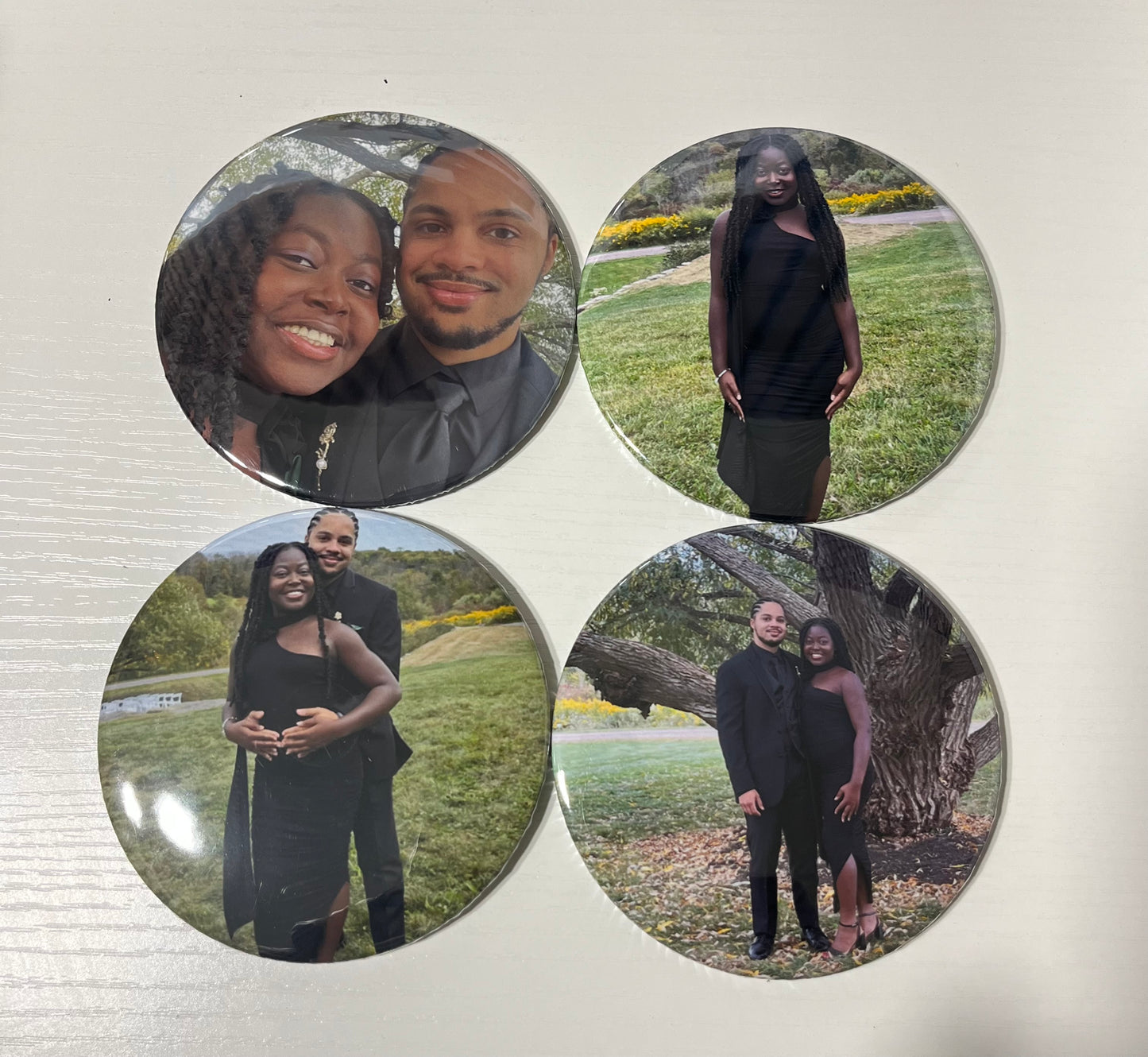 Custom 3.5" round magnets 4pcs