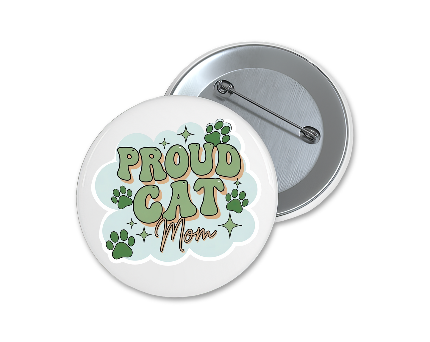 Cat lover buttons, choose your favorite(s), 1.75"