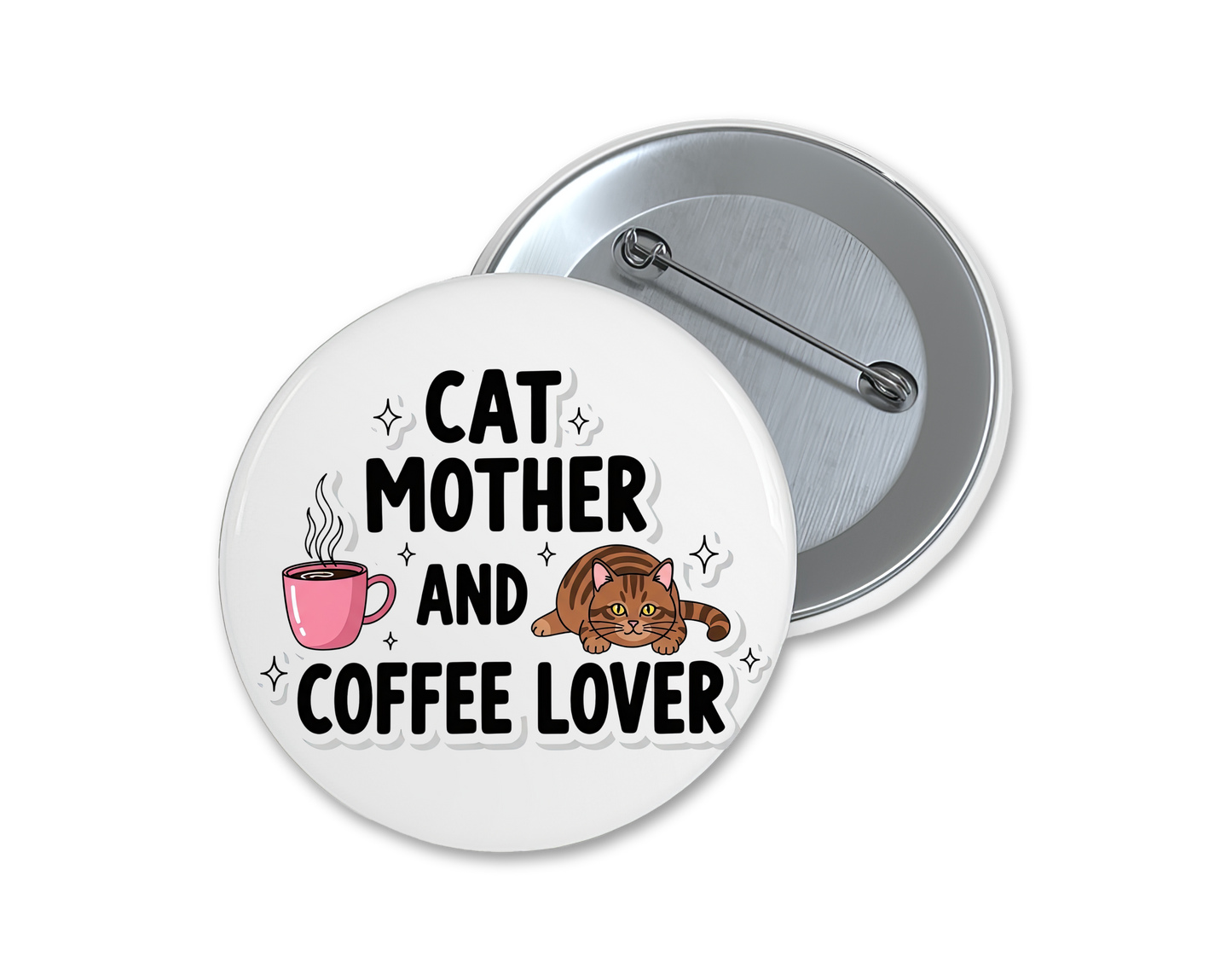 Cat lover buttons, choose your favorite(s), 1.75"