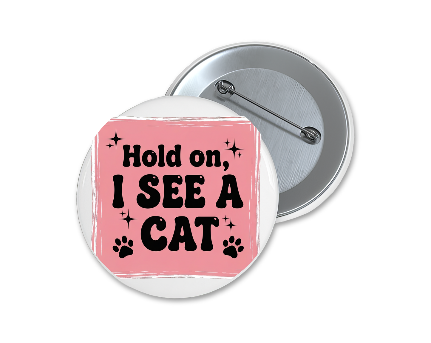 Cat lover buttons, choose your favorite(s), 1.75"