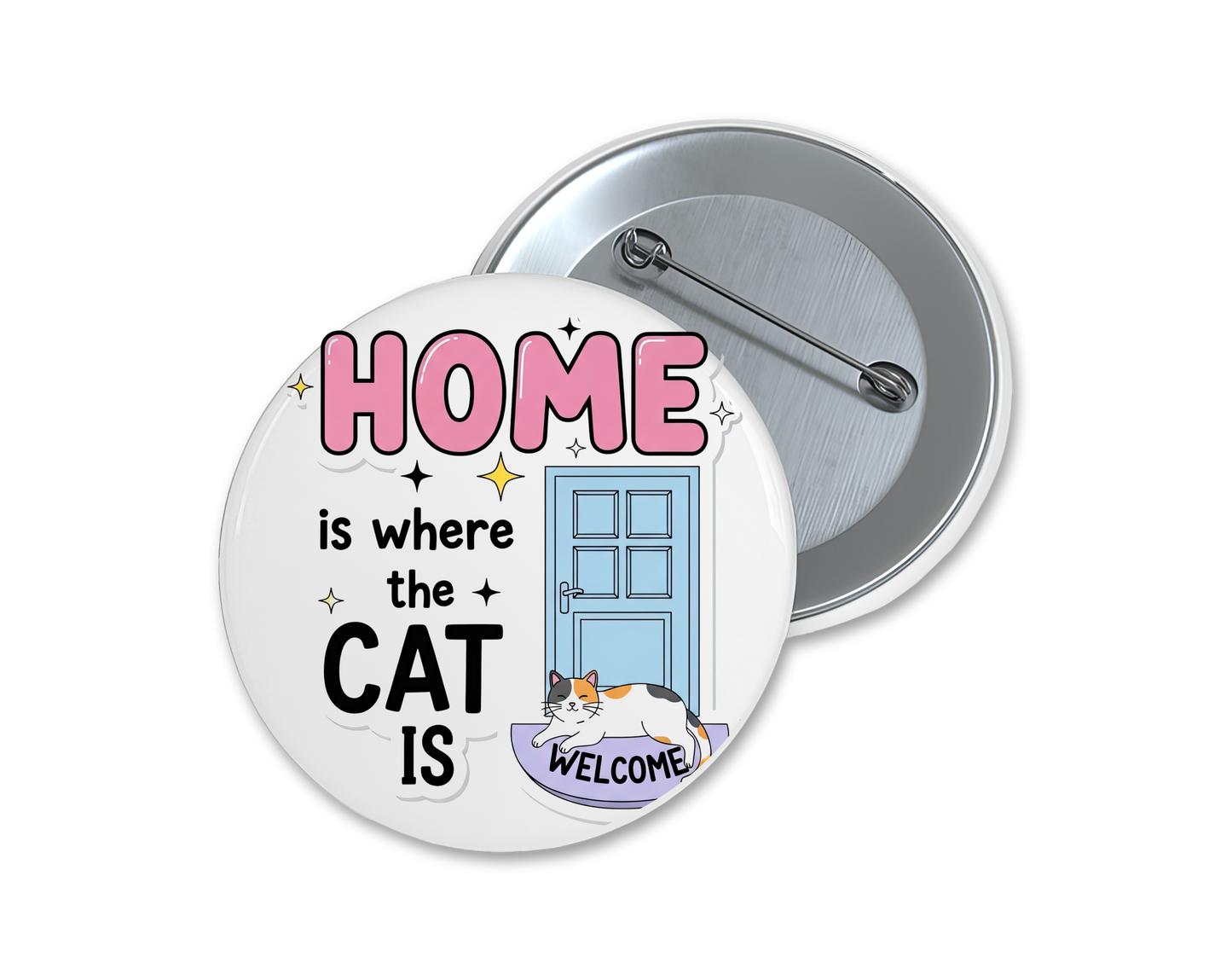 Cat lover buttons, choose your favorite(s), 1.75"