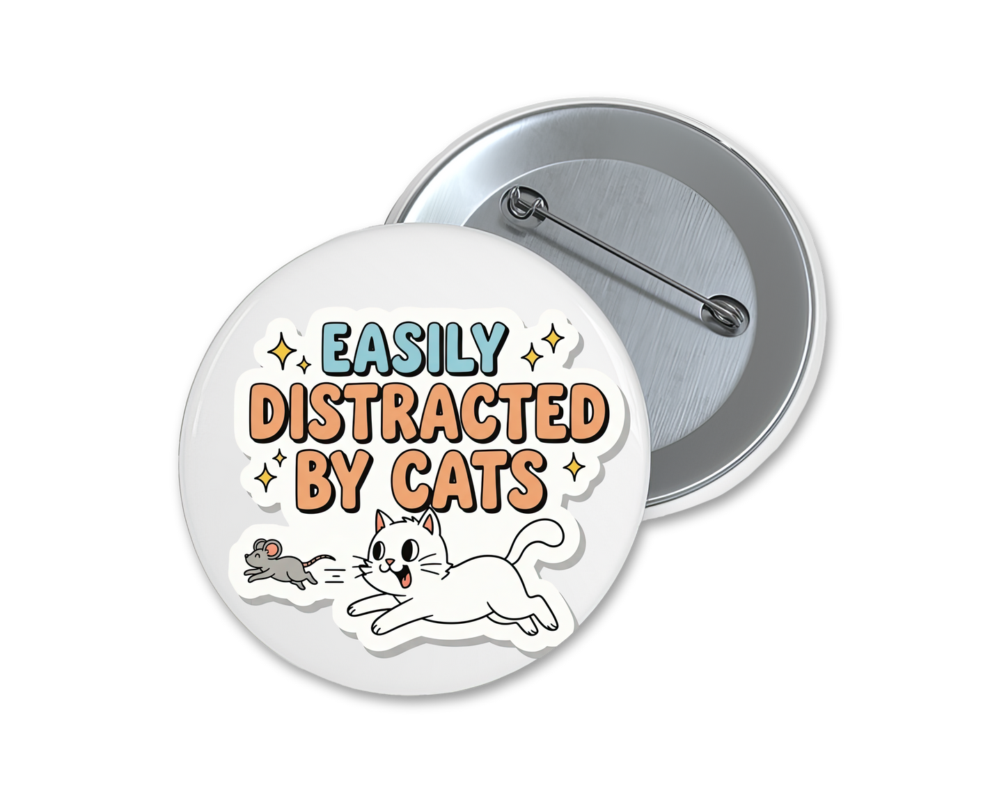 Cat lover buttons, choose your favorite(s), 1.75"