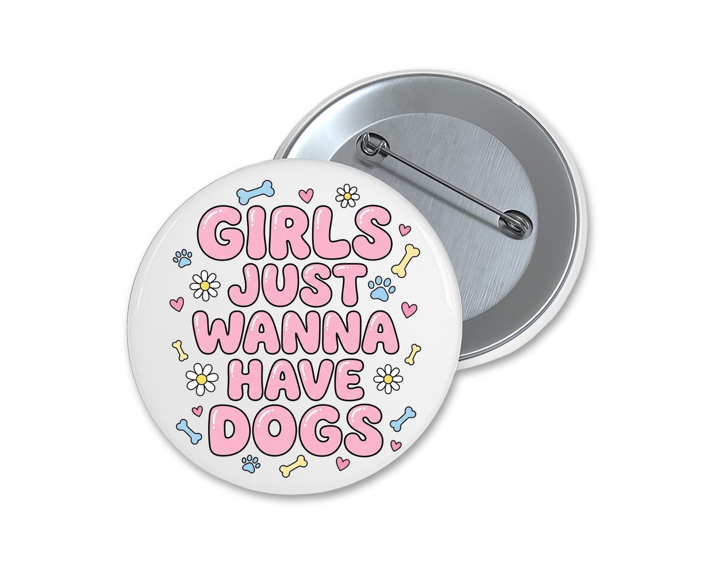 Dog lover buttons, choose your favorite(s), 1.75"