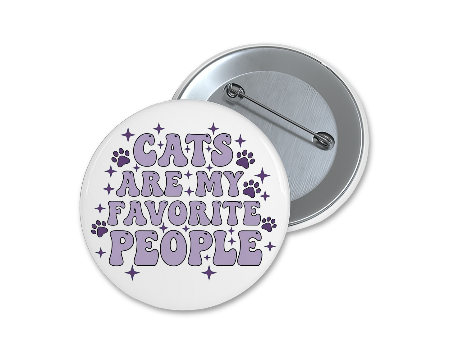 Cat lover buttons, choose your favorite(s), 1.75"