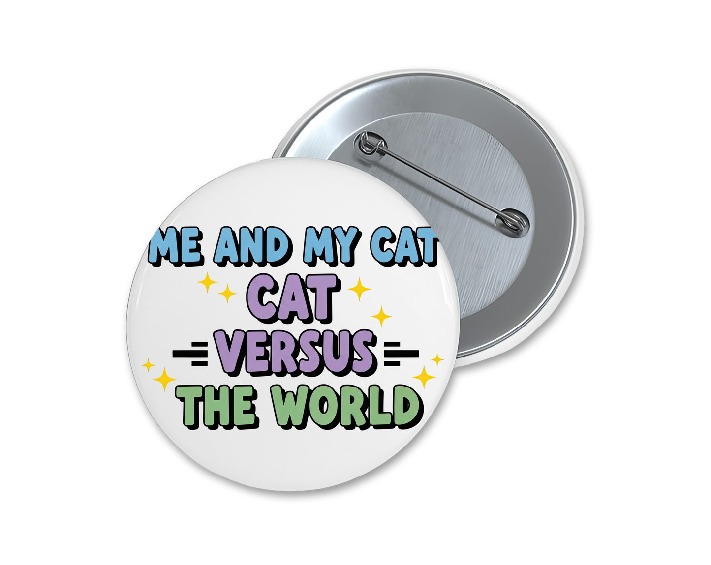 Cat lover buttons, choose your favorite(s), 1.75"