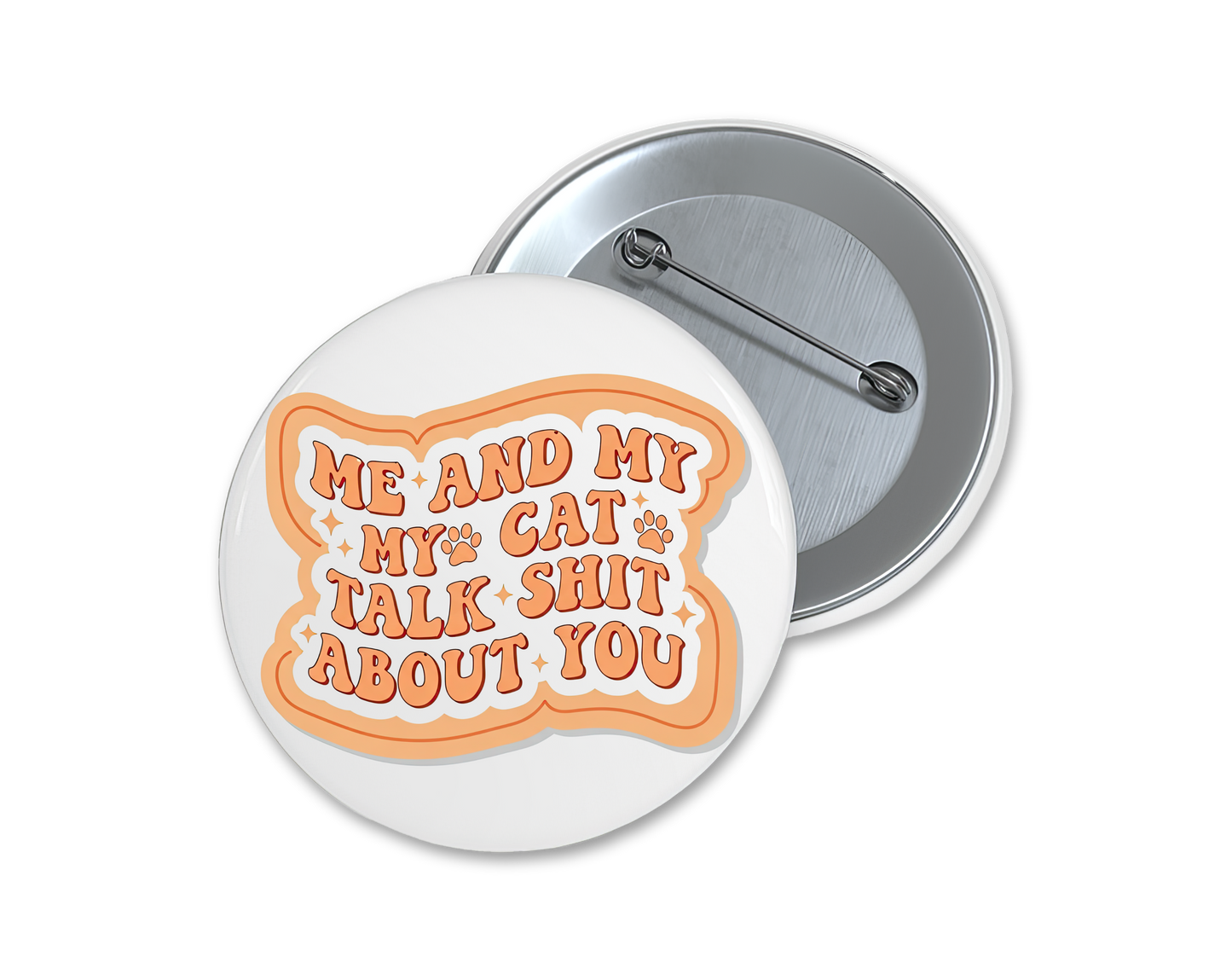 Cat lover buttons, choose your favorite(s), 1.75"