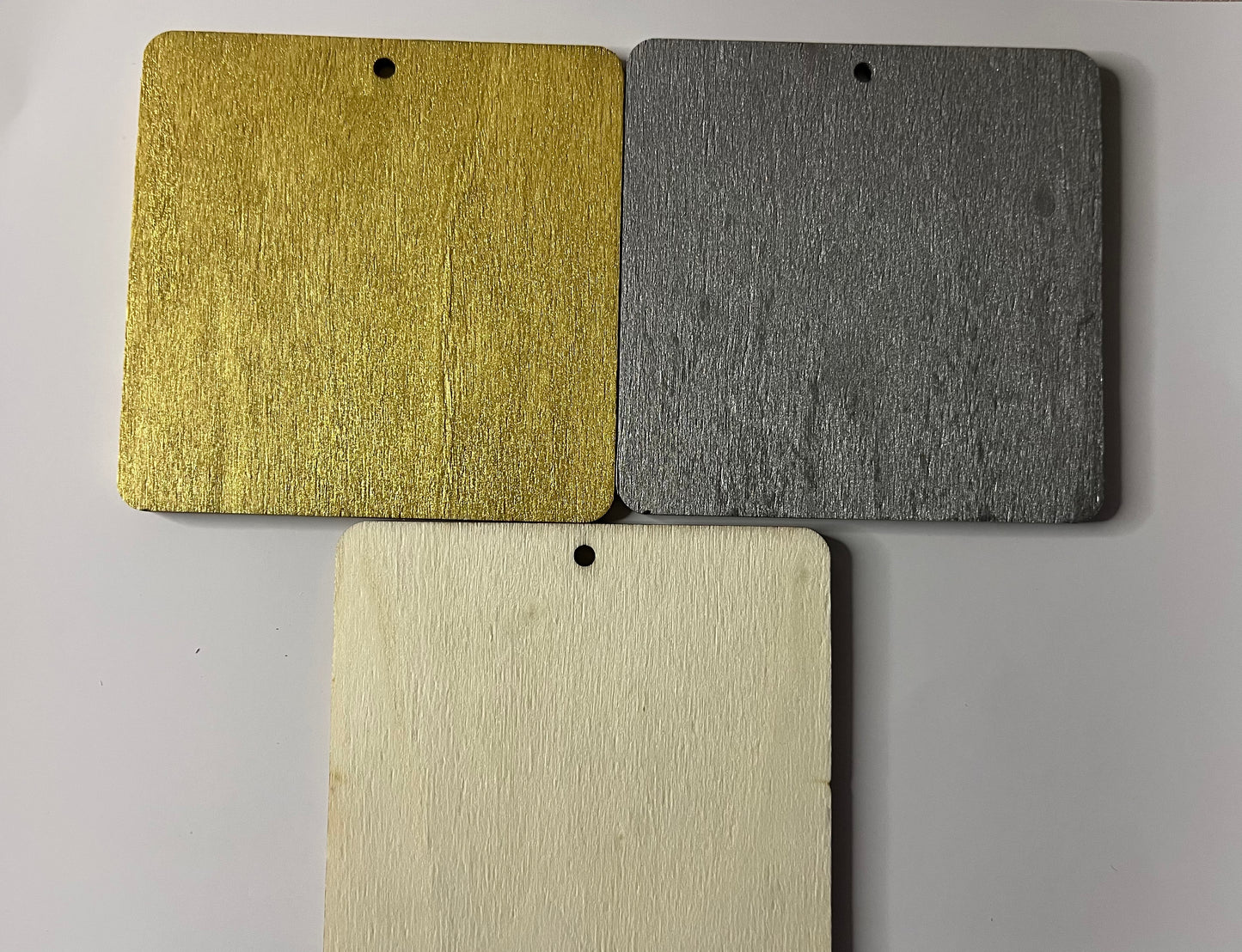 Custom photo ornament. Wooden back