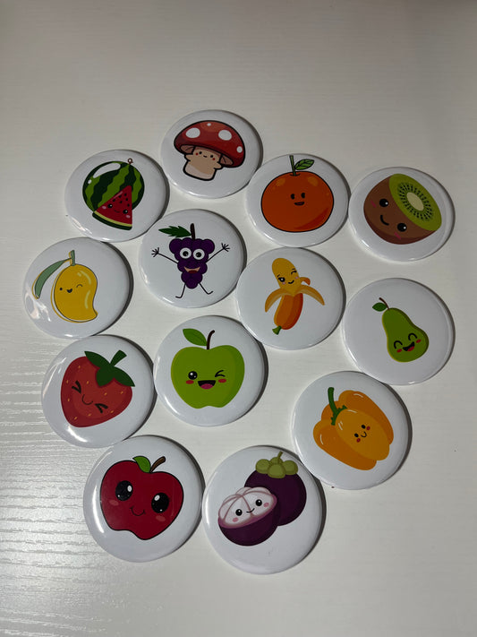 Fruits & veggies magnets for kids
