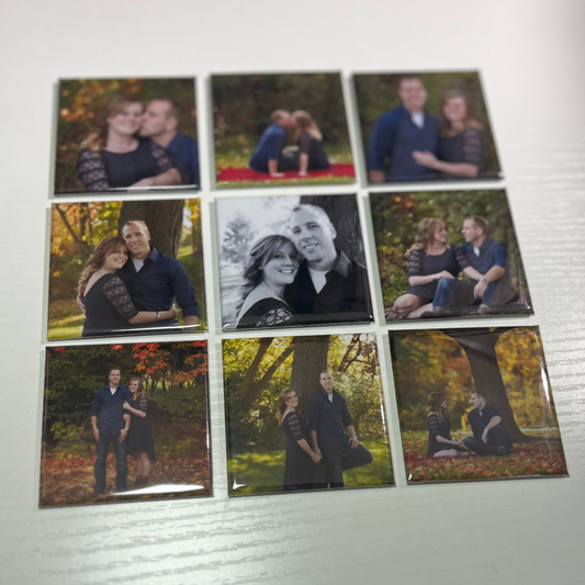 2"x2"  square custom magnets
